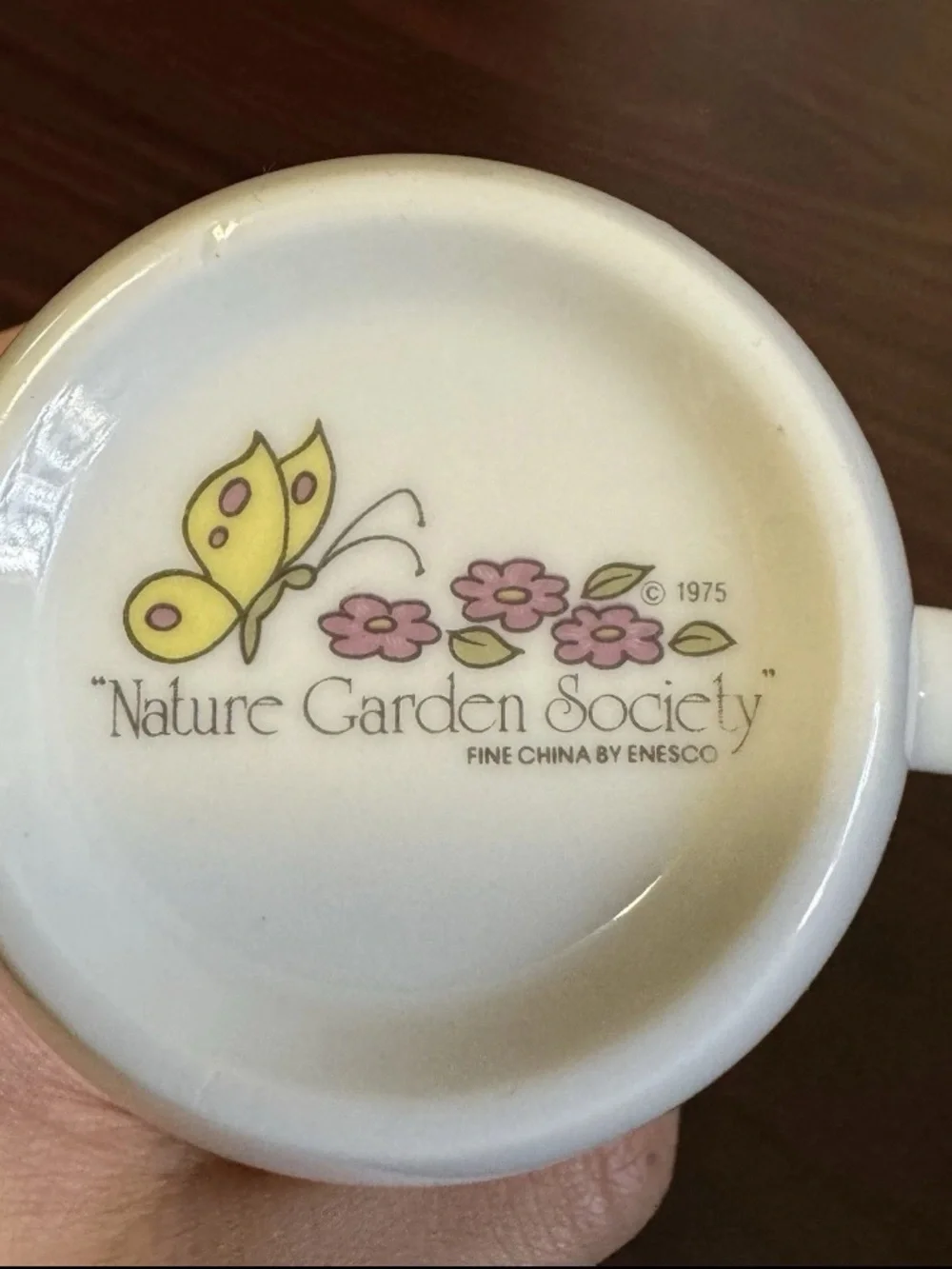 Vintage 1975 Enesco Nature Garden Society 4